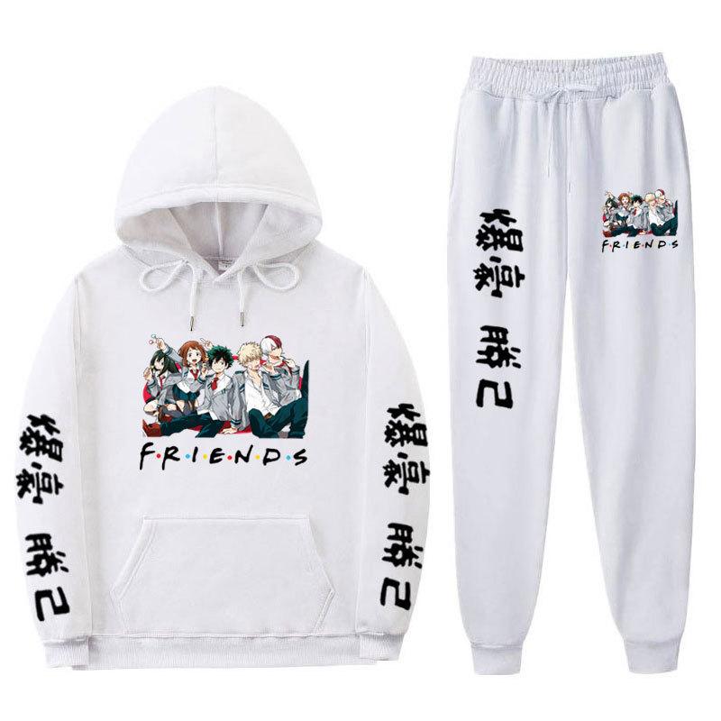 Комплект спортивной одежды аниме My Hero Academia для мужчин и женщин повседневный спортивный костюм My Hero Academia костюм с капюшоном