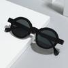  New Fashion Round Sunglasses Women Double Green Gradient Color Shades UV400 Men Punk Trending Sun Glasses