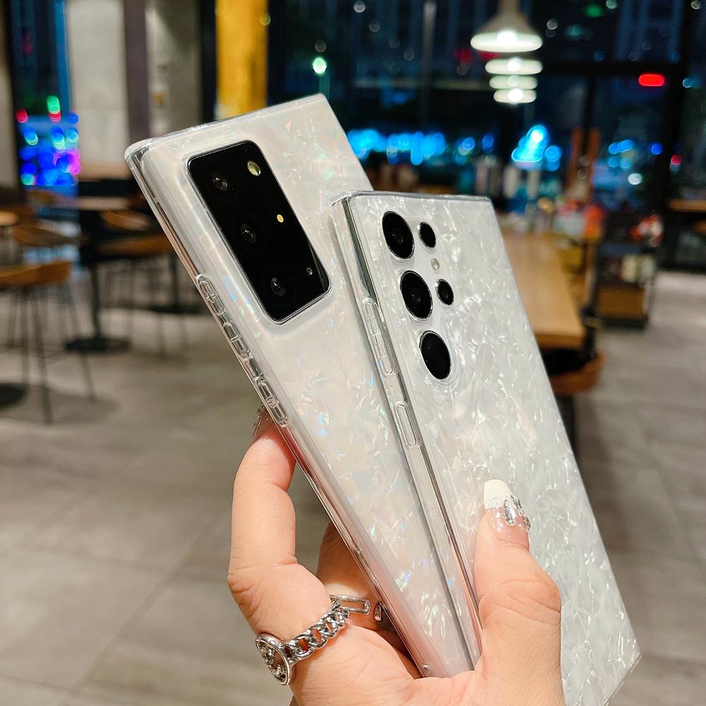 KEYSION Чехол с рисунком ракушки для Samsung S22 Ultra 5G S21 FE S20+ Plus, женский противоударный чехол для телефона Galaxy Note 10 Plus