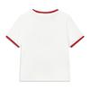 Li Ning Спортивная серия Lifestyle Свободная футболка с коротким рукавом, круглым вырезом и логотипом Женские топы AHSW474-4