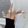 Модные Стильные Квадратные Оправы для Очков Женские Мужские Прозрачные Чистые Брендовые Дизайнерские Оптические Без Ободка Милые Очки