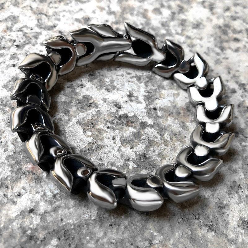 Men's Personality Domineering Keel Bracelet Men's Fashion Retro Creative Punk Bracelet Ins Niche Design Does Not Fade