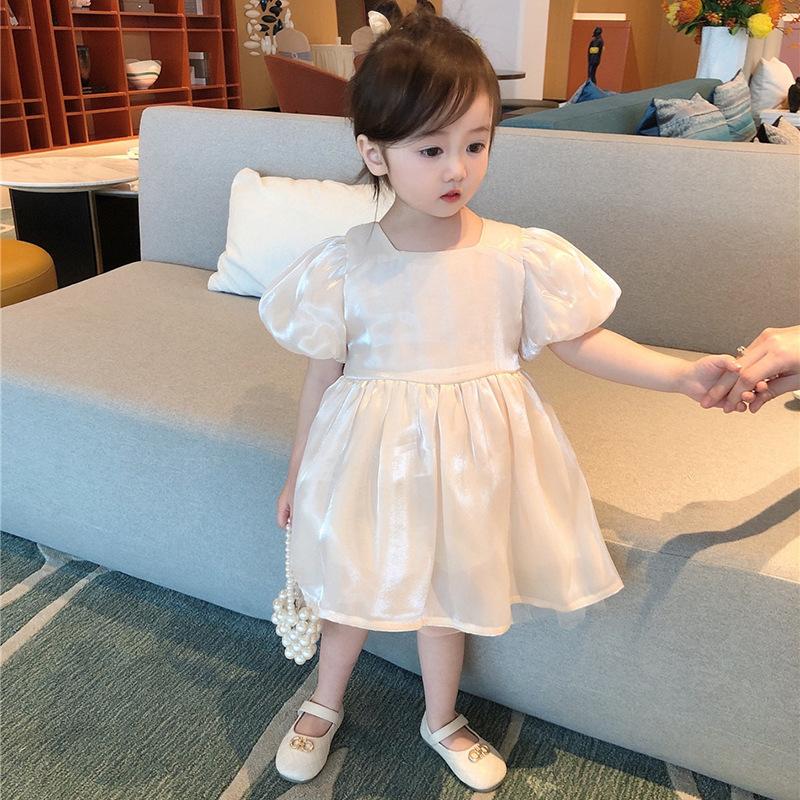 Платье для девочек, новое детское белое французское платье, платье принцессы для малышей