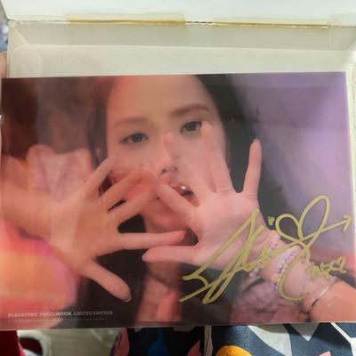 [Б/У] Фотокарточка Blackpink Джису, подписанная, лимитированное издание