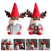 2 шт. Рождественские декоративные куклы Сто Настольный гном Подарок Украшение Рождественские украшения Милые гномы Ткань