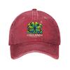 Ireland Rugby Shamrock Baseball Cap Washed Cotton Adjustable Casual Sun Protection Outdoor Sport Cap