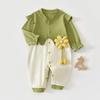 Baby Girl Cotton Romper for Fall/Spring - Cute & Fashionable Newborn Crawl Suit