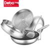 Сотовая сковорода-вок и пароварка Debo из нержавеющей стали 316L