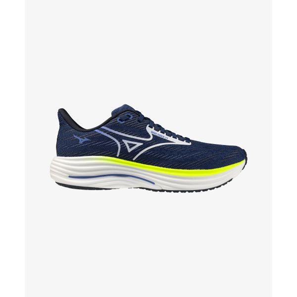 Mizuno Wave Rider 29 Super Wide Navy White Men Sneakers Blue J1GC250452