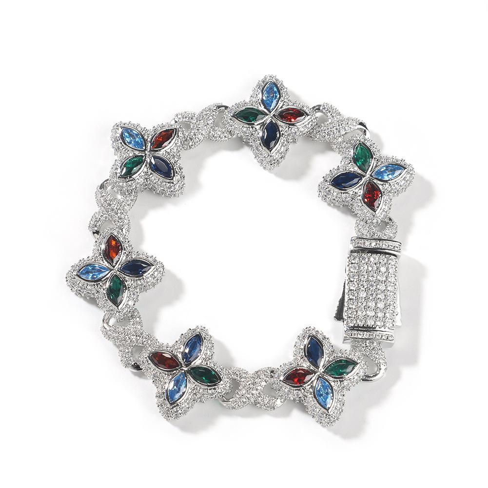 Sparkling Stainless Steel Necklace & Bracelet