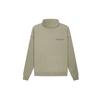 Fear of God Essentials Fw21 Пуловер с воротником-стойкой Фисташковый Однотонный Пуловер С длинным рукавом Флисовая толстовка Унисекс Стиль для пары Зеленый FOG-FW21-010