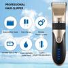 Professional Cordless Rechargeable Electric Hair Clipper - For Men, Adults & Kids, Barber-Grade Hair Trimmer & Cutter Machine