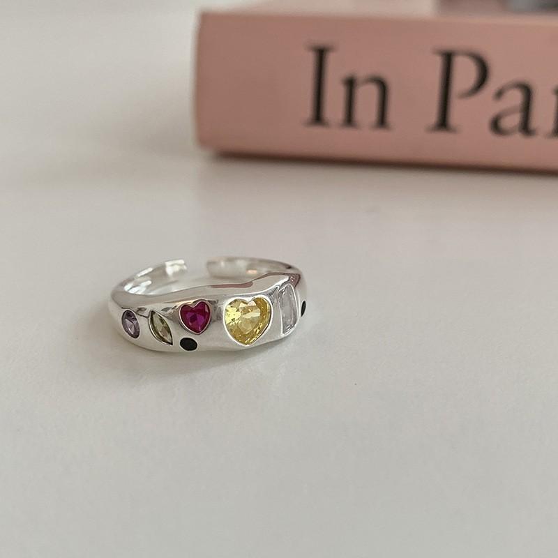 Серебряное уникальное кольцо S925 для женщин, летняя коллекция, модный геометрический дизайн, легкая роскошь