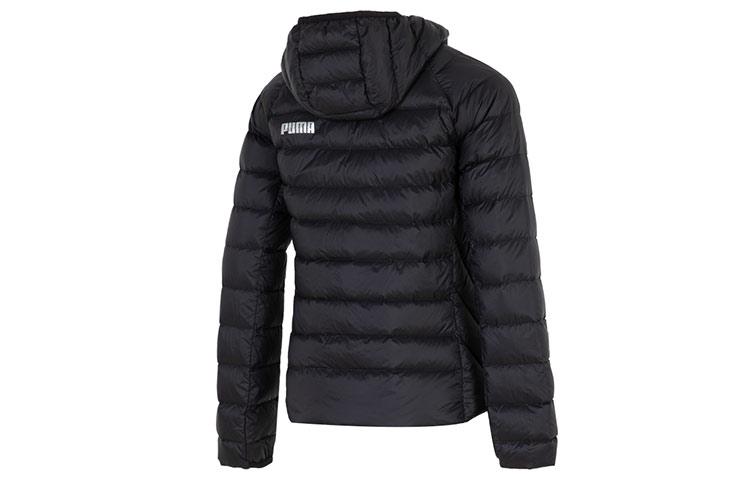 Puma Женские пуховики Черные С капюшоном Умеренные Другое 672914-01