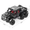 MOC 90009 Приложение RC Внедорожник Строительные Блоки Черный Призрак 6x6 Круизный Автомобиль Модель Кирпичи Головоломка Игрушки Рождественские Подарки Для Детей