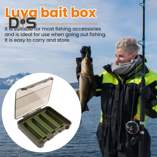 Ящик для хранения рыболовных приманок с несколькими отделениями Компактный дизайн Малый размер Чехол-органайзер для рыболовных принадлежностей