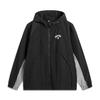 Li Ning Basketball Series Anti-Five Series Color-Block Zip-Up Hooded Comfortable Breathable Versatile Jacket Men Jackets Black AFDV129-3