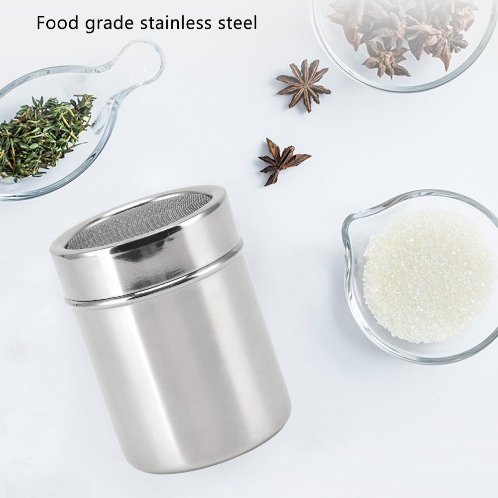 Rustproof Flour Sifter Shaker Food Grade Salt Dispenser Durable Powder Sugar Shaker For Coffee Bar
