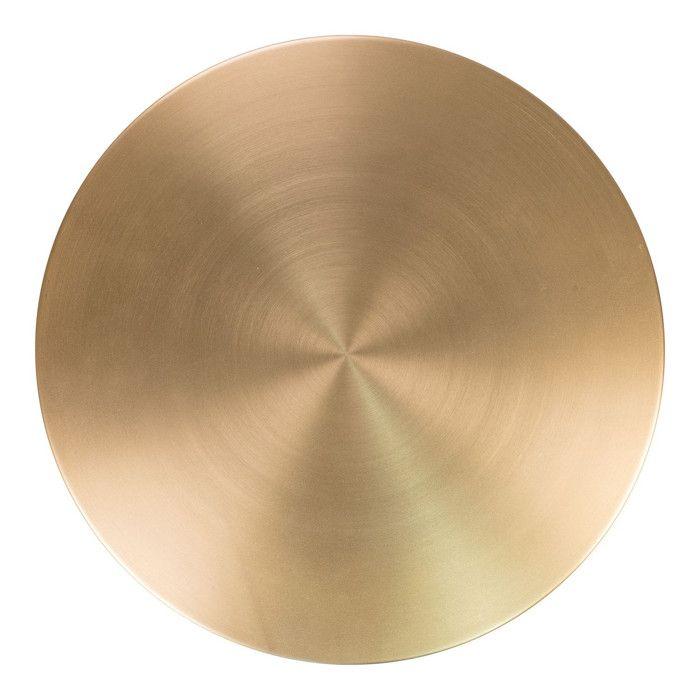 Приставной столик из латуни и мрамора Ø 51 x 52 см