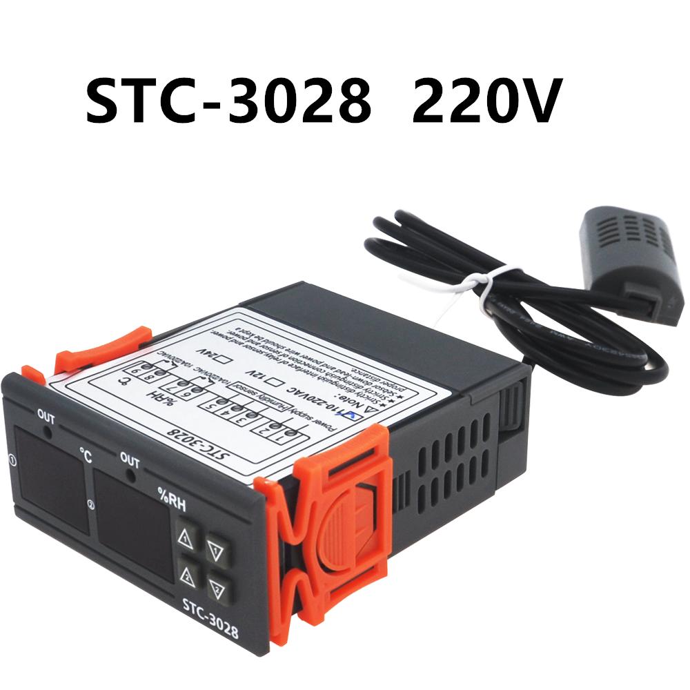STC-1000 STC-3000 3008 3028 Цифровой терморегулятор STC-8080A+ STC-9100 Терморегулятор 220В Обогрев Охлаждение Термостат