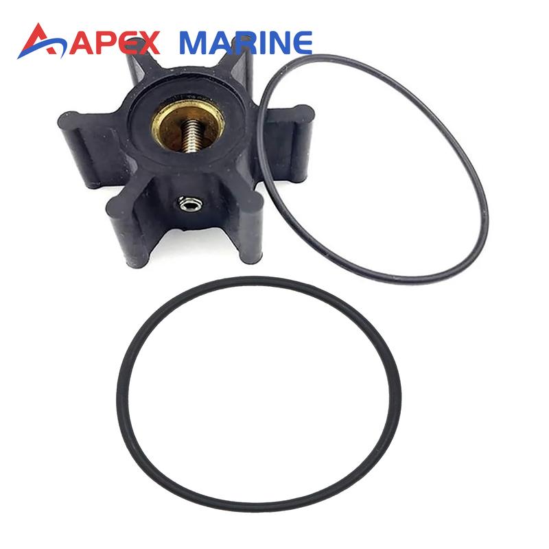 Impeller with O-ring Maintenance Set for Yanmar Marine Engine Sea Water Pump 128377-42500 128397-42500 and Johnson Pump 10-24509