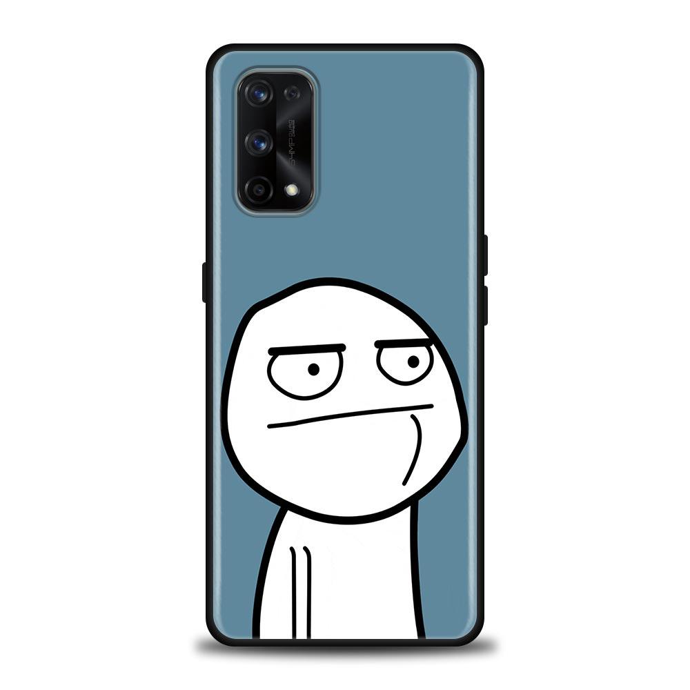 Забавный человечек средний палец Fucek чехол для Realme C21Y C21 C25 C20 C15 C12 C11 GT Master Neo Neo2 5G Fundas Capa силиконовые мягкие чехлы