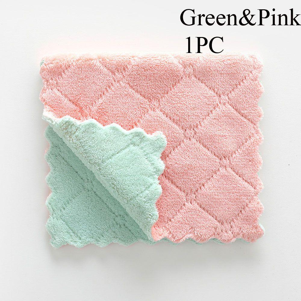 Tableware Household Microfiber Kitchen Scouring Pad Non-stick Oil Rags Clean Cloths Cleaning Towel