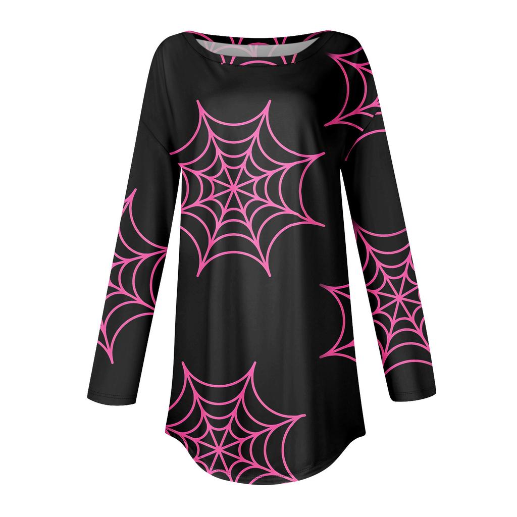 Tee Shirts For Women Fall Casual Long Sleeve Shirts Sweatshirt Halloween Printing Top Pullover