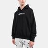 Men's Off-White FW22 Alphabet Logo Printing Hooded Long Sleeves Loose Fit Black OMBB085F22FLE0021001