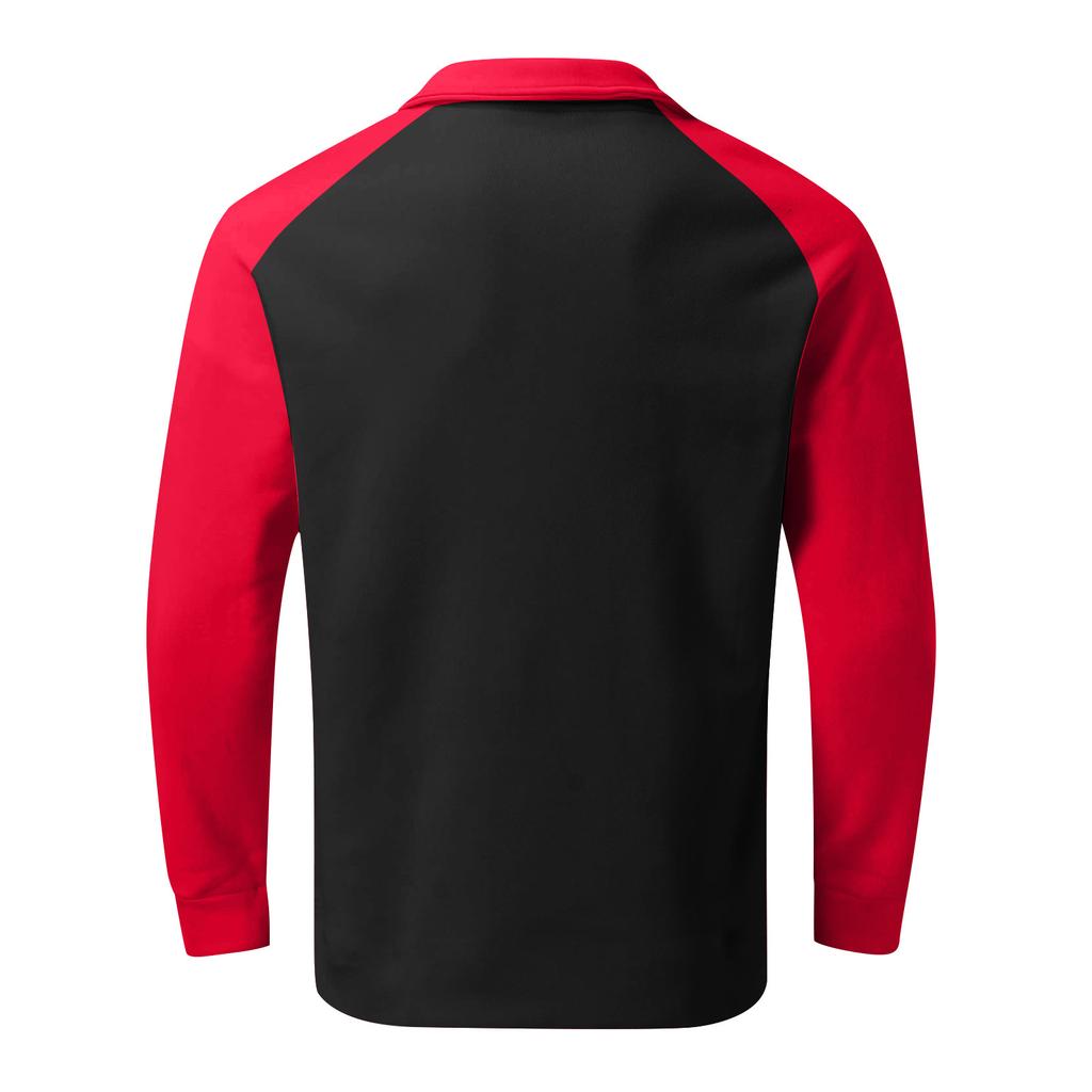 Мужская уличная винтажная модная спортивная футболка с v-образным вырезом и длинным рукавом