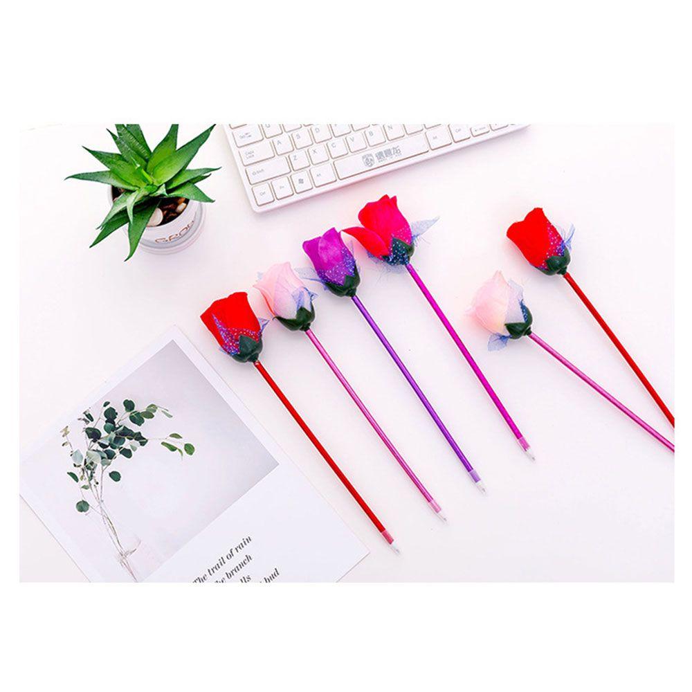 Creative Office Supplies School Stationery Ballpoint Pen Rose Flower Valentine's Day