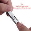 Ultra-Thin Nail Clipper Stainless Steel Foldable Nail Cutter With Nail File