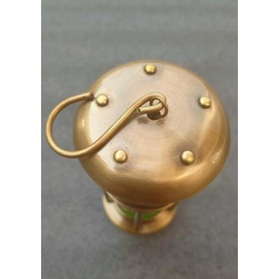 Старинная латунная шахтерская лампа ручной работы, морская подвесная лампа, домашний декор, декор комнаты