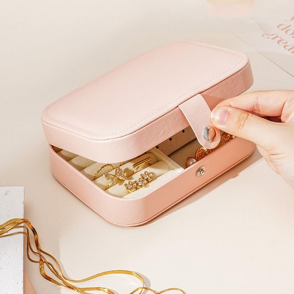 Large Capacity Jewelry Box Waterproof Jewelry Organizer Simple Jewelry Display Case Girls