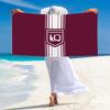 Maroons Print Beach Towel, Large Soft Quick Dry Towel for Beach Camping Swimming