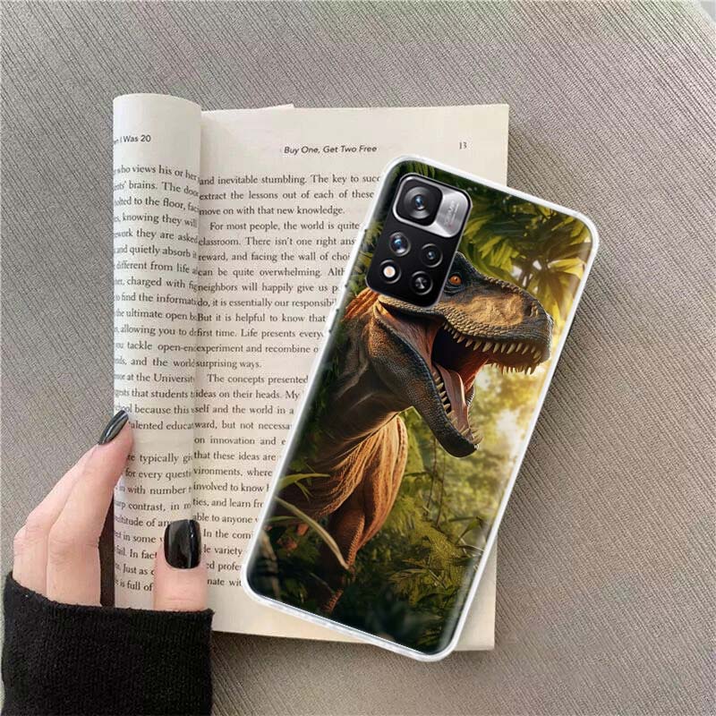 Чехол для телефона с динозаврами и доисторическими животными Для Redmi Note 13 12 Pro Plus 14 15 Pro 5G 11 11T 11E 11S 10 Pro 10S 9 9S Чехол Cell Cl