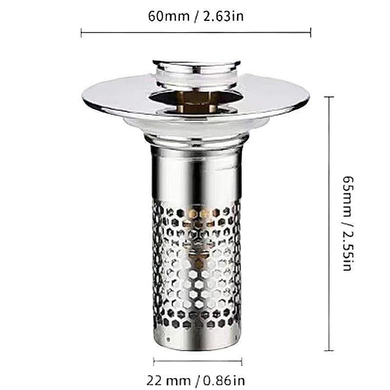 Stainless Steel Kitchen Sink Bounce Core Leak Stopper Strainer