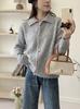 Women's Caramel Fuzzy Knit Cardigan 2024 Fall Winter Loose Lapel Sweater Coat