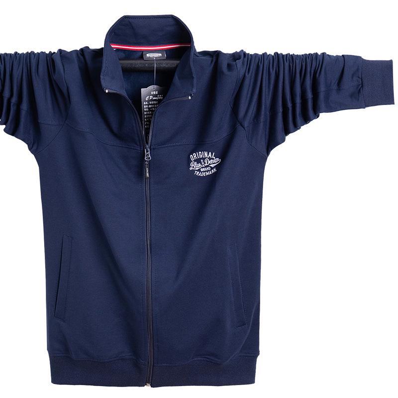 Men's Plus Size Zipper Sweatshirt Coat - 2024 Autumn/Winter Collection, Loose Thin Fit, Model 5083