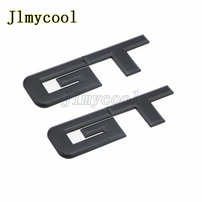 AAWE1 2Pcs 3D Metal Car Sticker Black Silver 5.0 Badge Zinc Alloy compatible compatible for Mustang GT 2015-2020 Right Left Fender Emblem