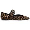 Zara Elegant Printed Round Toe Vintage Flat Mary Jane Shoes Women Shoes Leopard-Print 13522410