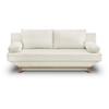 TEIJO 3-seater Convertible Sofa - Beige Terry Fabric - Storage Compartment - L187 X D91 X H82 Cm