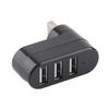 Мини Портативный USB Сплиттер Встроенный USB 2.0 Док-станция 3-портовый Сплиттер Вращение на 180 градусов Расширение