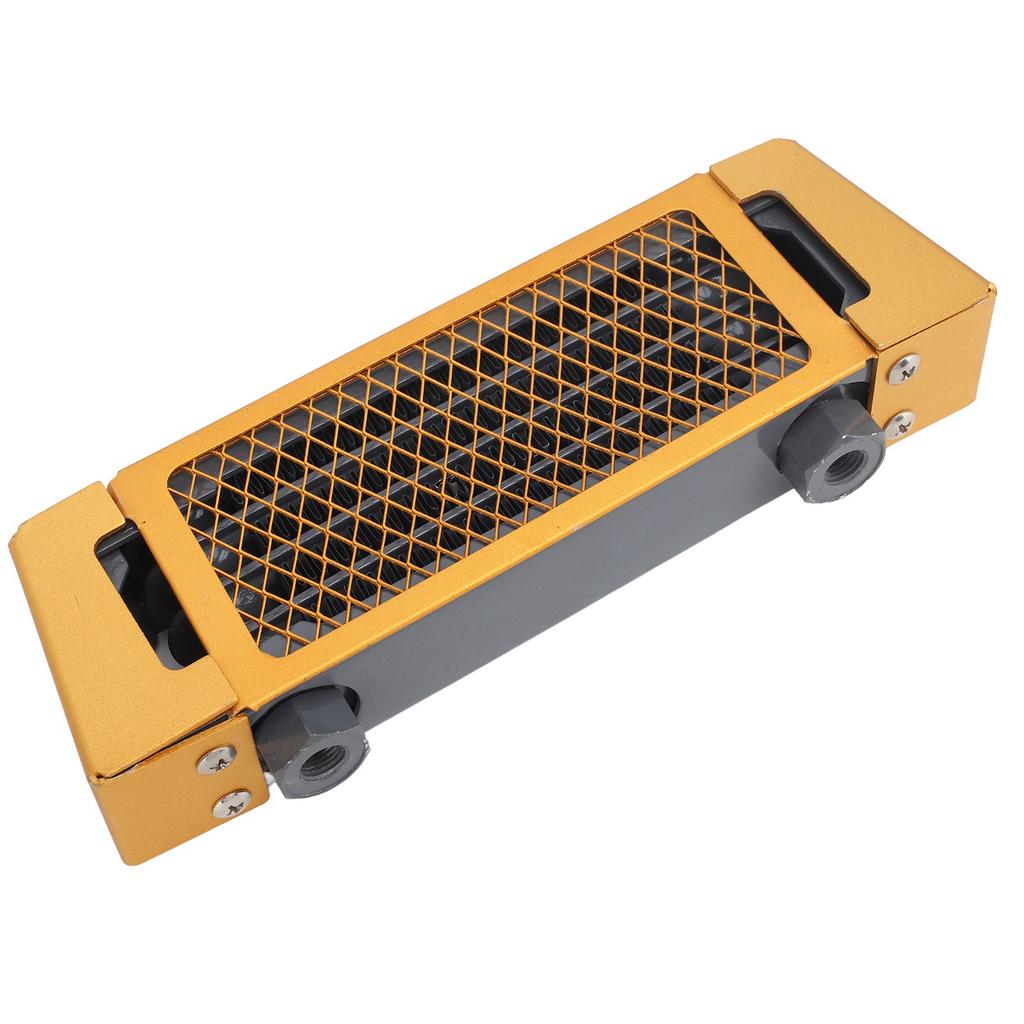 Motorcycle Oil Cooler Aluminium Effective Engine Oil Cooling Radiator for 50cc to 250cc Motorcycle Dirt Bike ATV