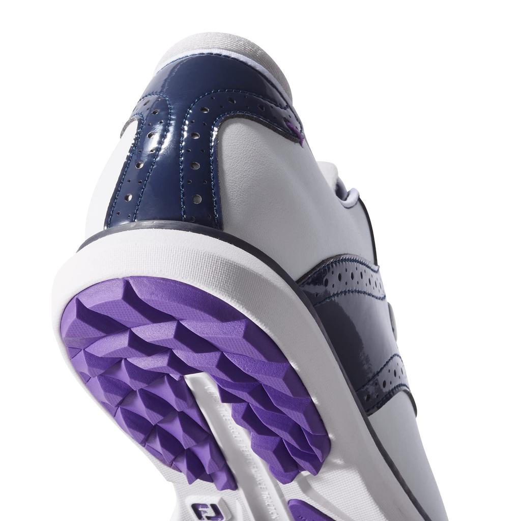 Golf Shoes FJ Traditions Spikeless Cm 3E [Footjoy] White/Navy 25.0