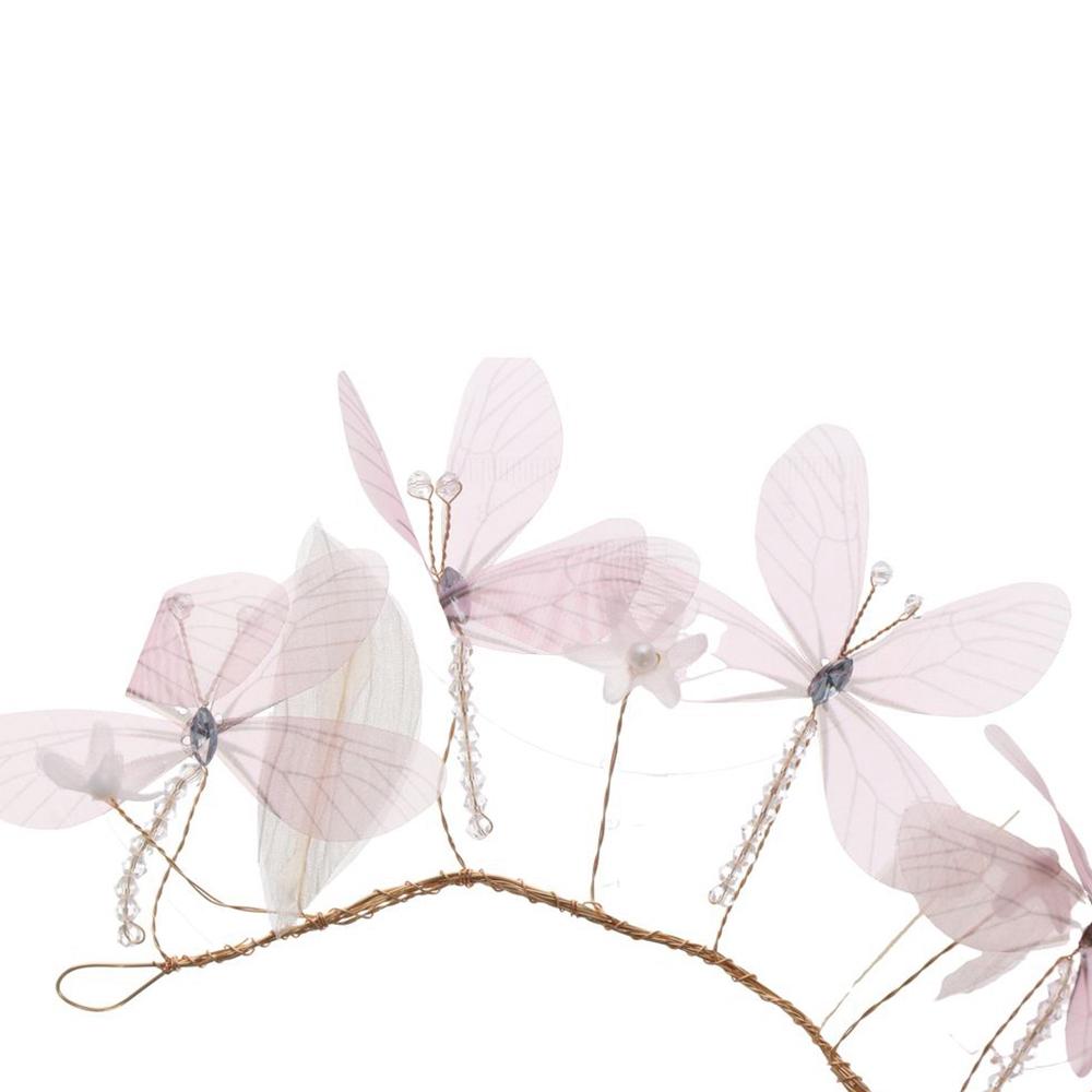 Crystal Photography Decoration Women Hair Hoop Transparent Dragonfly Headband Korean Headdress