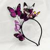 Women Headband Colorful Butterflies Decor Bridal Hair Band Parties Cosplay Halloween Hair Accessories
