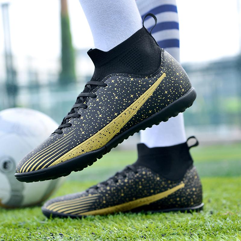 Мужские высокие носки 36-47, футбольные бутсы, молодежная спортивная обувь, футбольная тренировочная обувь, детские футбольные бутсы