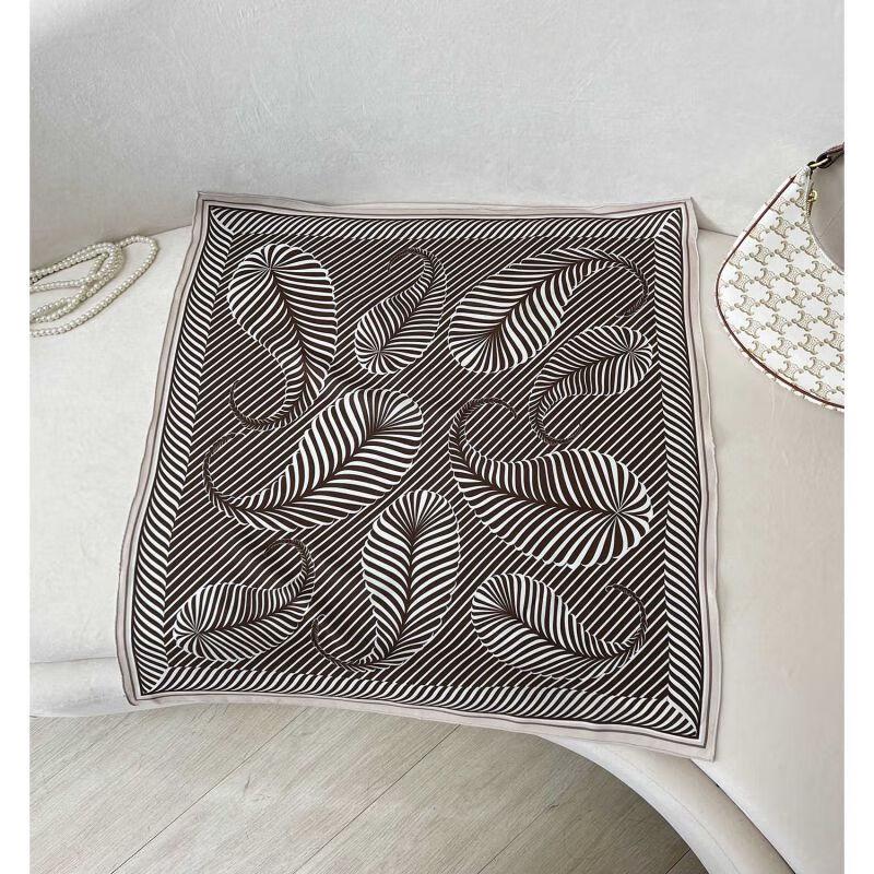 NINA SOLOR Double-Sided Silk Scarf