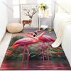 1PC Elegant Flamingo Print Carpet for Living Room Bedroom Sofa Doormat Home Decor Area Rugged Non-slip Floor Mat Large Size